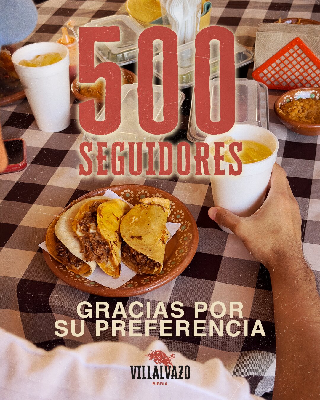 500 seguidores